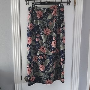 Reposhing.  No name tropical skirt. Unlined. Size 18